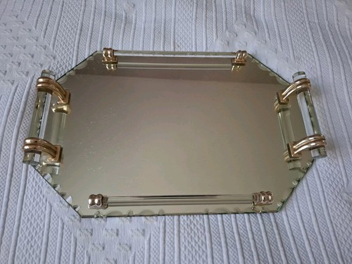 Plateau miroir octogonal - miroir,
