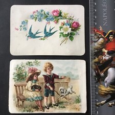 2 Chromos Anciens Chiens