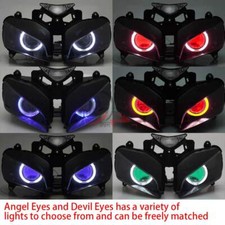 Headlight Headlamp Fit for Honda 2004-2007 CBR1000RR CBR 1000RR Angel Devil Eyes