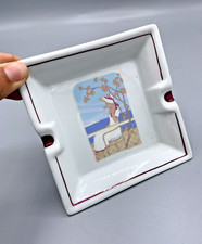 Vintage Porcelain d’Avignon Women Beach Ashtray Art Deco Porcelain France