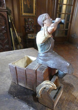 POT A TABAC en terre cuite vernissée  par  Bernard  Bloch