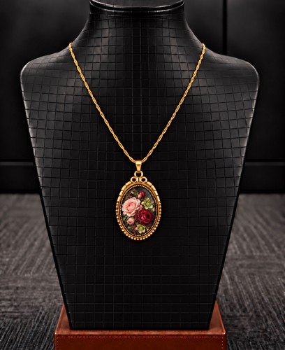 Collier pendentif médaillon