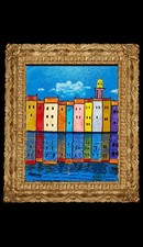 tableau huile sur toile signé 40/50 Cm