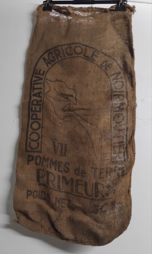 Ancien sac toile jute - ancien,