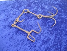 Antique Fireplace Pot Rack Wrought Iron Cauldron Stand