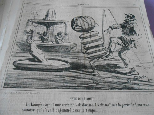 Caricature 1862 lampion - 1862, le