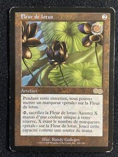 CARTE MAGIC RARE FR EDITION URZA 1998 ARTEFACT HYPER POPULAIRE FLEUR DE LOTUS