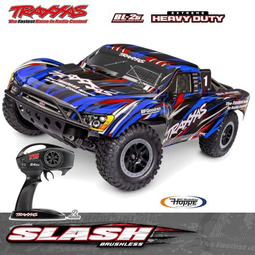 Traxxas trx58334 blue slash - traxxas, trx58334-4-blue