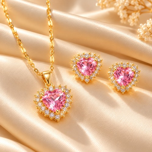 Parure bijoux femme acier - bijoux,
