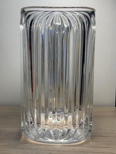 Vase cylindre cristal - , pressé