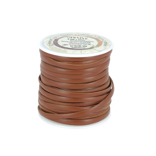 Lacet cuir plat - -, largeur