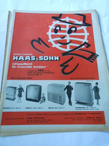 Publicité advertising 1963