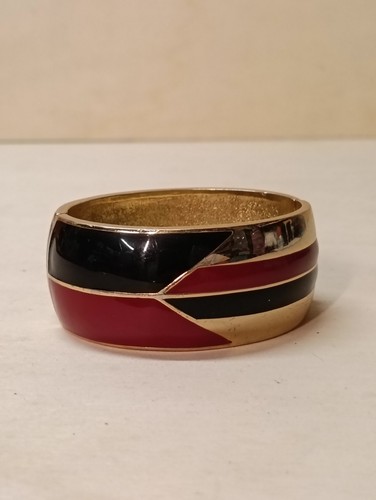 Vintage bracelet manchette - manchette, en