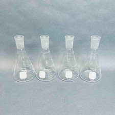 Corning Erlenmeyer Flask Narrow Mouth 250 ml 24/40 Joint Lot of 4 Flasks