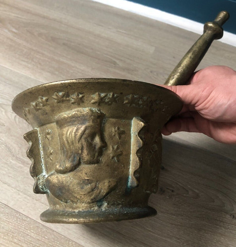 Ancien rare mortier pilon - ancien,