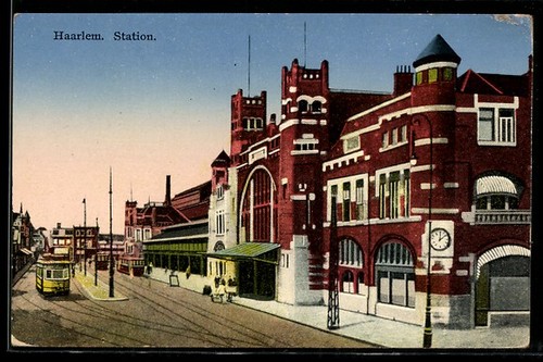 Carte postale haarlem gare de - carte,