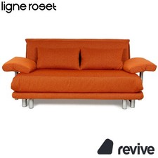 Ligne Roset Multy Tissu Canapé Orange Avec Fonction Lit Neuf