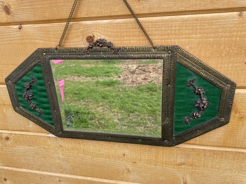 Ancien miroir bois et - ancien,