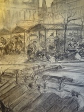 BEAU DESSIN CRAYON DEBUT XX°