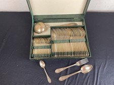 37 Piece ERCUIS Art Nouveau Model Silver Metal Household