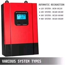 VEVOR Contrôleur Chargeur Solaire 60A MPPT, Régulateur Panneau Solaire.