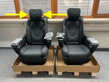 Mercedes Benz Classe V/Vito W447/W448 Appuie-tête LUXUS SIÈGE Noir NAPPA LEDER
