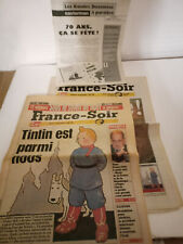 Tintin Lot France Soir Tintin est parmi nous