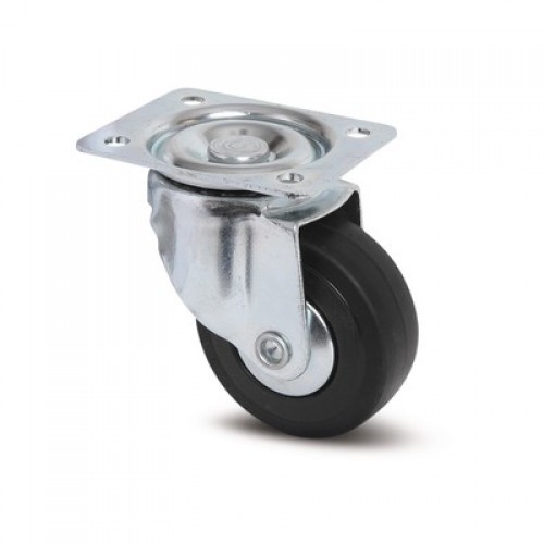 Roulette pivotante sur platine