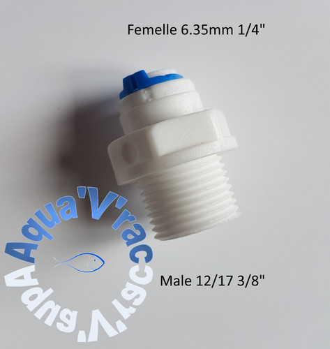 Raccord 12 17 - , 3/8"
