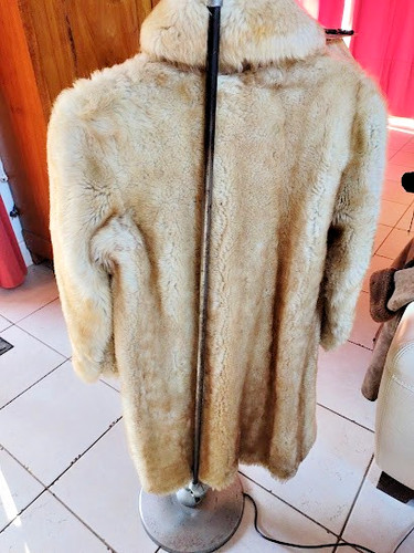 Manteau fourrure beige - de,