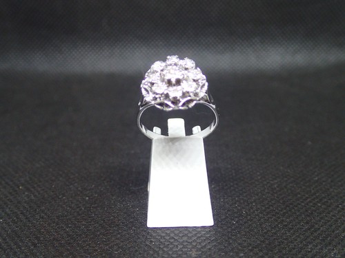 Bague blanc 750 ème de - bague,