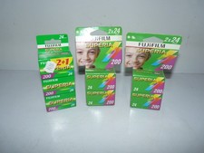 Lot 7 film pellicule fujicolor superia 200 / 24 photo couleur / 36mm neuf