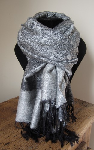 Echarpe pashmina laine soie - pashmina,