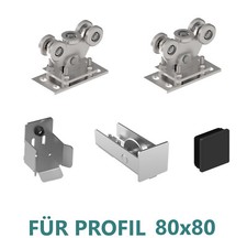 Acier Tor-Bauteile Portails Coulissants Porte de Grange Garages 80x80 Hall à