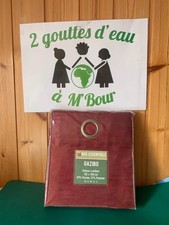 1 Rideau à oeillets bordeaux