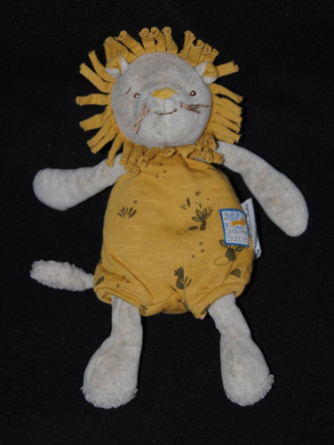 Peluche doudou lion - , paprika
