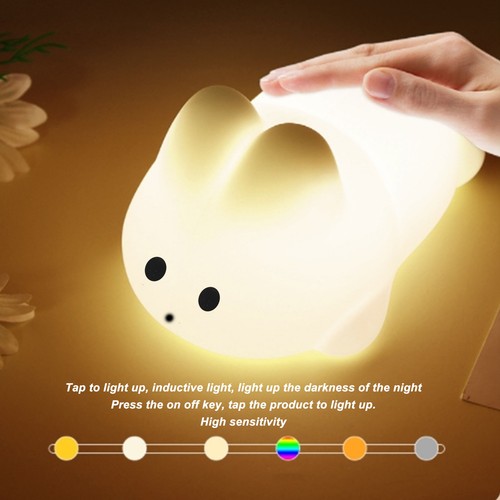 Mignon lapin nuit lumière - lapin,