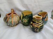4 anciens pots à crème, lait  cruches, art populaire, Savoie
