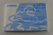 Owner's manual/handbook Yamaha Quad YFM 660RR Raptor year 2002