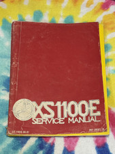Original 1978 Yamaha XS1100E Motorcycle Service & 1100F SF Supplementary Manual
