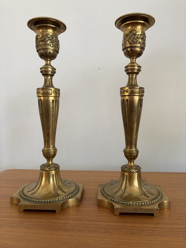 Paire flambeaux bronze - flambeaux,
