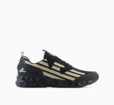 Chaussures Homme EA7 Emporio Armani Sneakers Logo Mode X8X033 R374 Noir Or