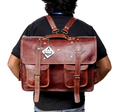 Sac besace cuir fait main - sac,