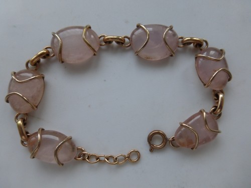 Bracelet métal doré pierres - métal,
