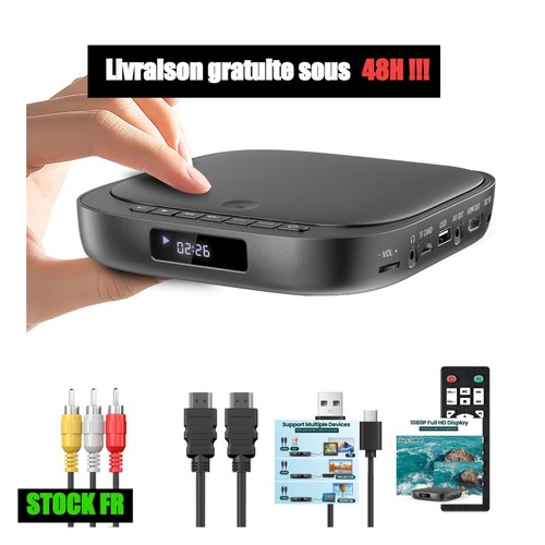 Desobry lecteur dvd - hdmi, 1080p