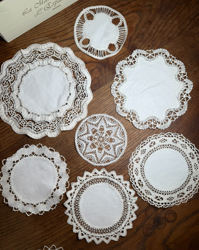 Textile ancien napperons - textile,