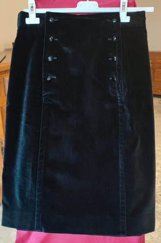 Burberry jupe velours noir - burberry,