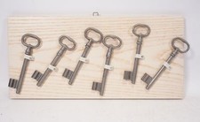 Set of 6 pieces antique furniture keys trunk keys door keys