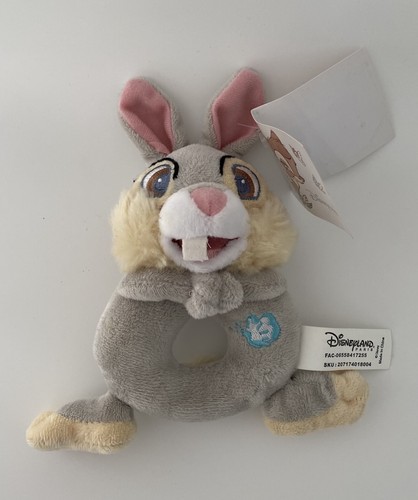 Doudou lapin hochet pan - lapin,