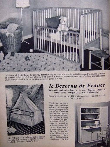 Publicité 1960 berceau de - 1960, le